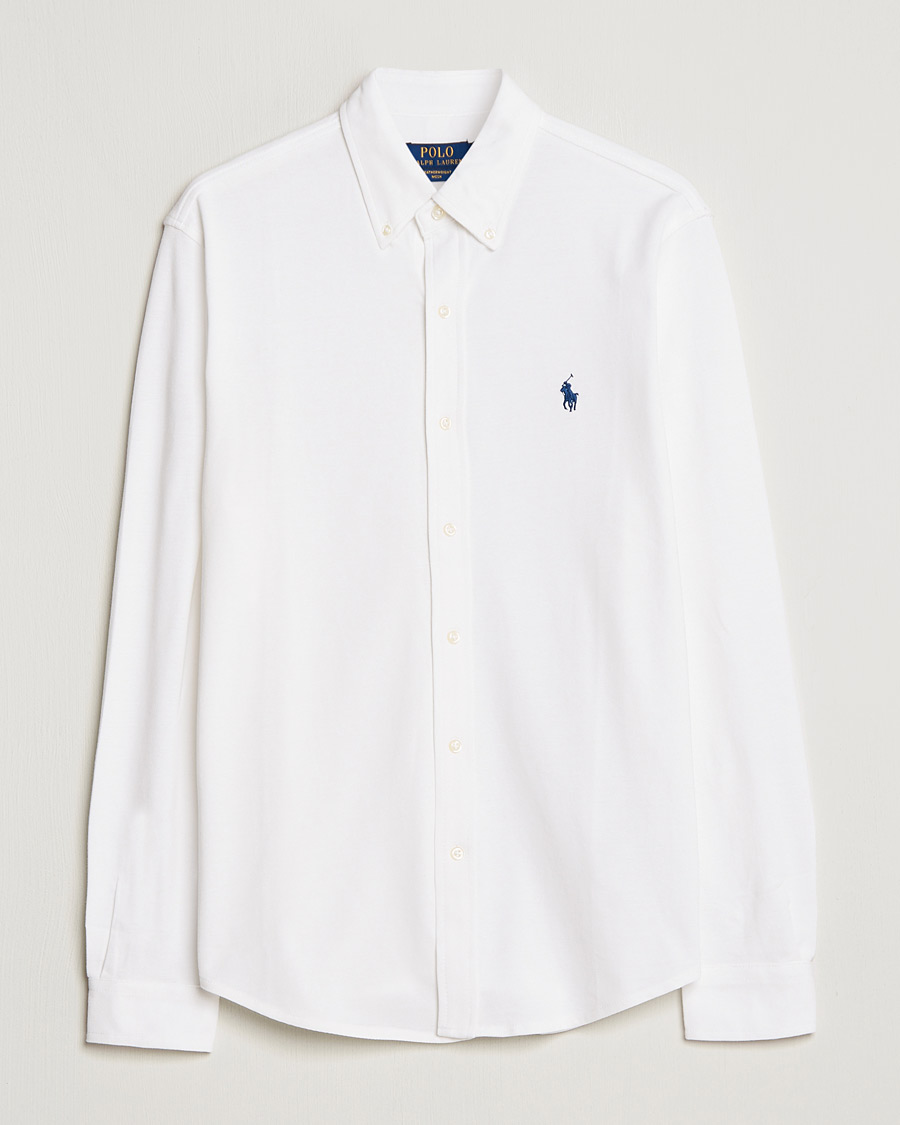 Uomini | Camicie | Polo Ralph Lauren | Featherweight Mesh Shirt White