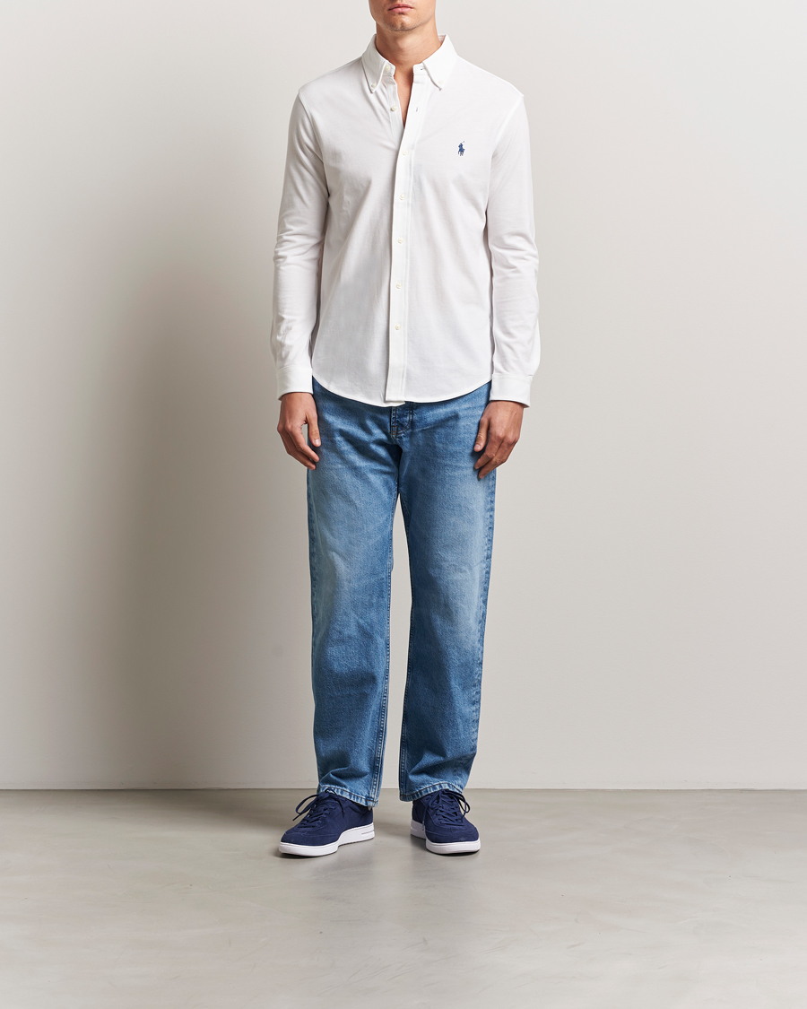 Uomini | Camicie | Polo Ralph Lauren | Featherweight Mesh Shirt White