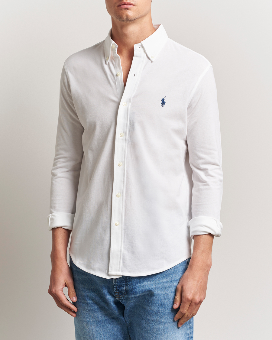 Uomini | Camicie | Polo Ralph Lauren | Featherweight Mesh Shirt White