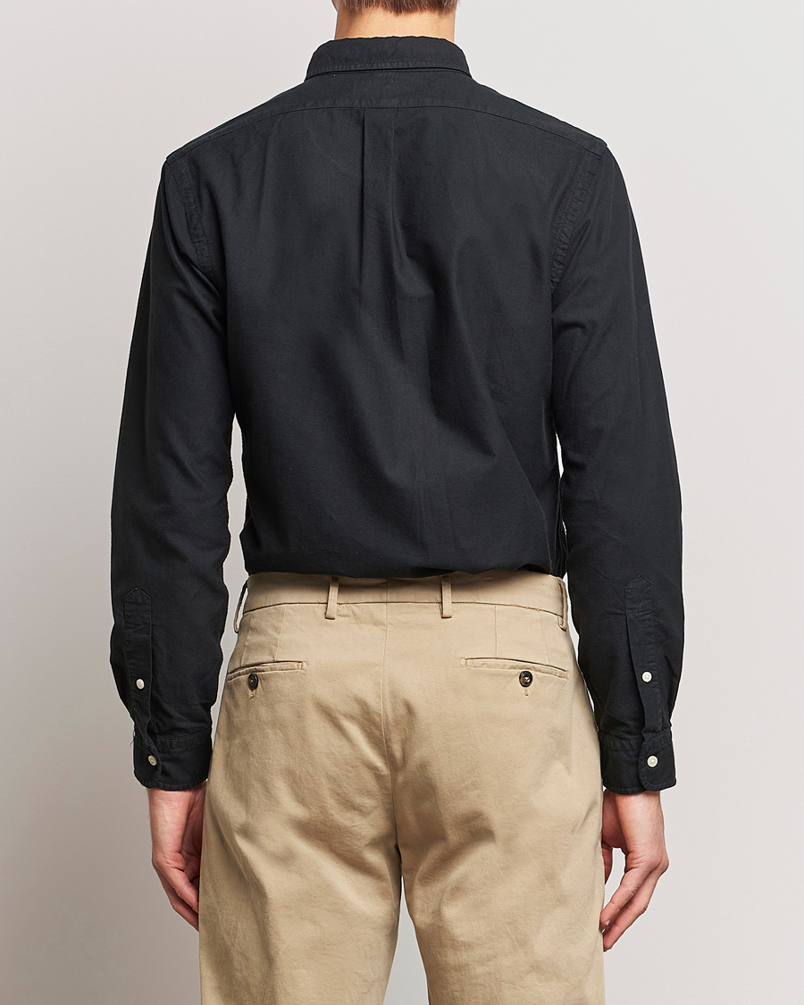 Uomini | Camicie | Polo Ralph Lauren | Slim Fit Garment Dyed Oxford Shirt Polo Black