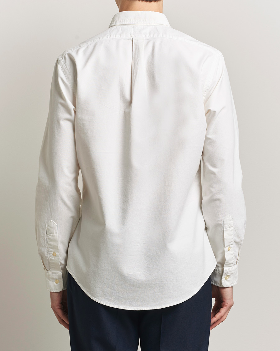 Uomini | Camicie | Polo Ralph Lauren | Slim Fit Garment Dyed Oxford Shirt White