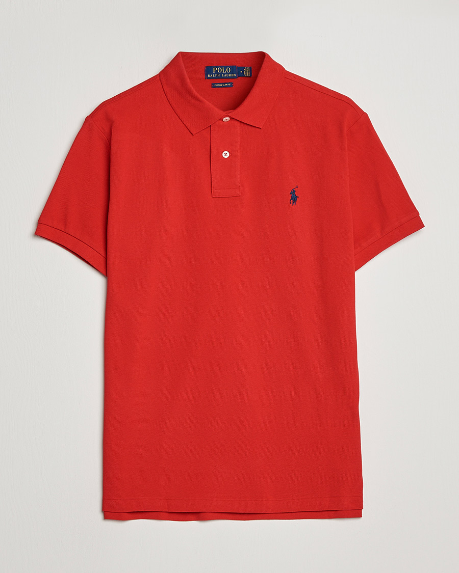 Uomini | Polo | Polo Ralph Lauren | Custom Slim Fit Polo Red