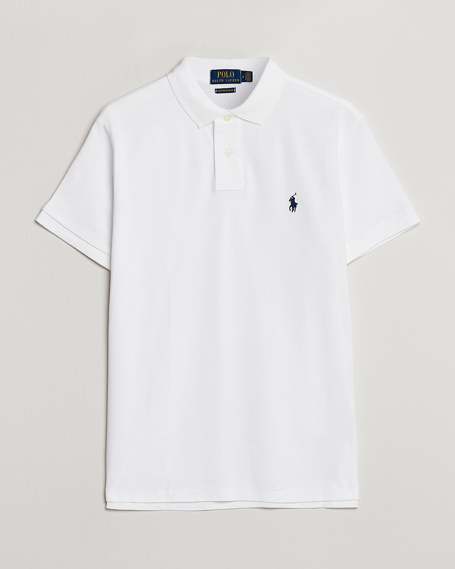 Uomini | Polo | Polo Ralph Lauren | Custom Slim Fit Polo White