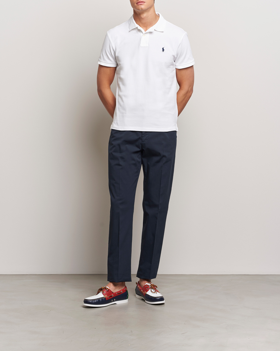 Uomini | Polo | Polo Ralph Lauren | Custom Slim Fit Polo White