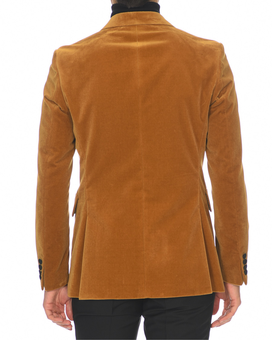Uomini | Blazers | Tiger of Sweden | 1903 Velvet Tuxedo Blazer Mustard