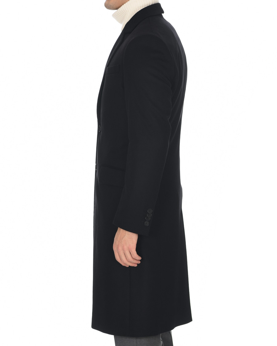 Uomini | Giacche | Tiger of Sweden | Cempier Long Wool Coat Black