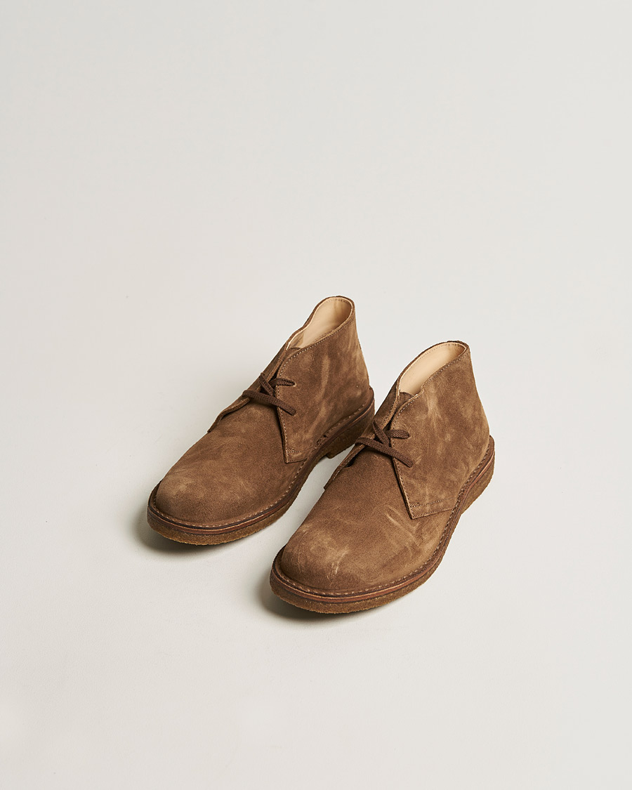 Uomini | Stivali | Astorflex | Greenflex Desert Boot Dark Khaki Suede