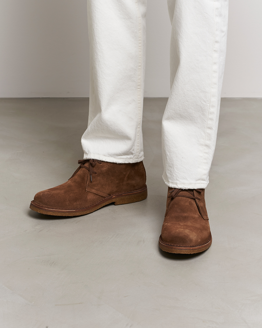 Uomini | Stivali | Astorflex | Greenflex Desert Boot Dark Khaki Suede