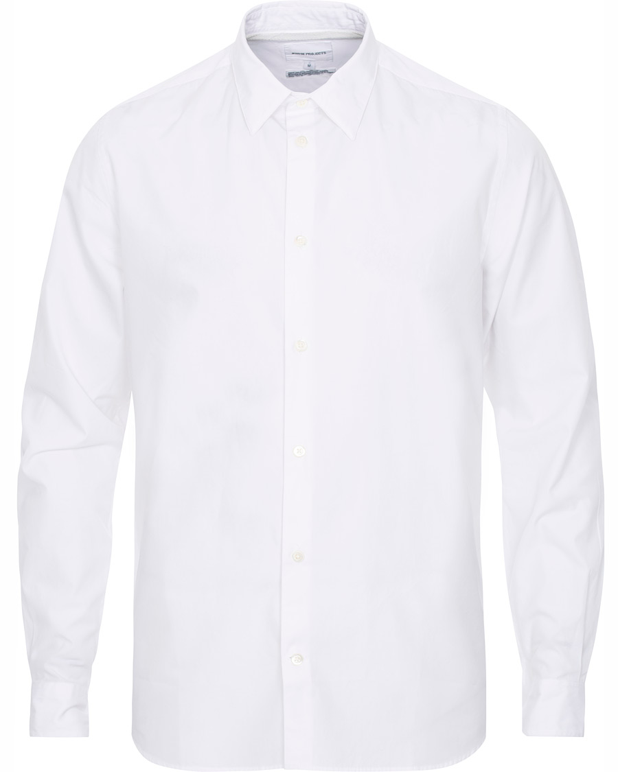 Uomini | Camicie | Norse Projects | Hans Classic Poplin Shirt White