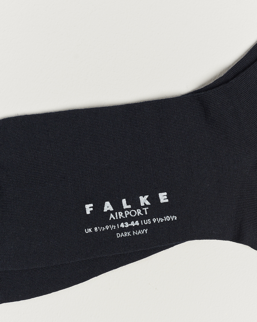 Uomini | Biancheria intima | Falke | Airport Knee Socks Dark Navy