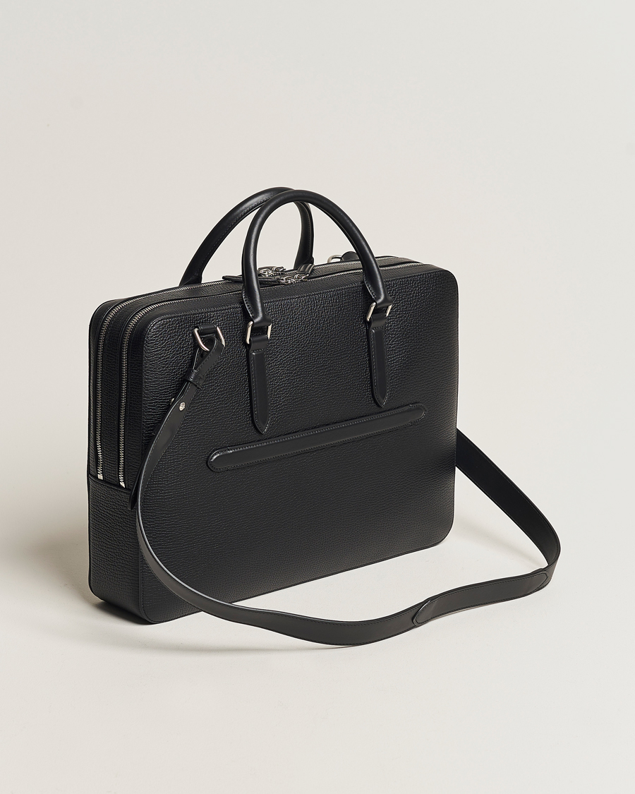 Uomini | Borse | Smythson | SmythsonLudlow Large Briefcase With Zip FrontBlack