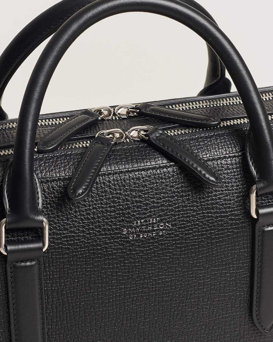 Uomini | Borse | Smythson | SmythsonLudlow Large Briefcase With Zip FrontBlack