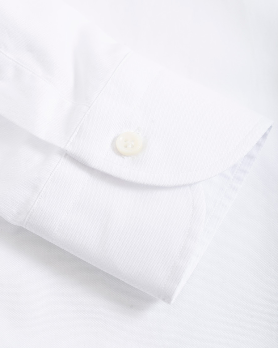 Uomini | Camicie | Mazzarelli | Soft Oxford Button Down Shirt White