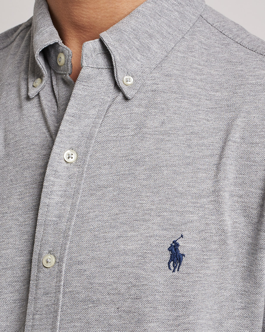 Uomini | Camicie | Polo Ralph Lauren | Slim Fit Featherweight Mesh Shirt Andover Heather