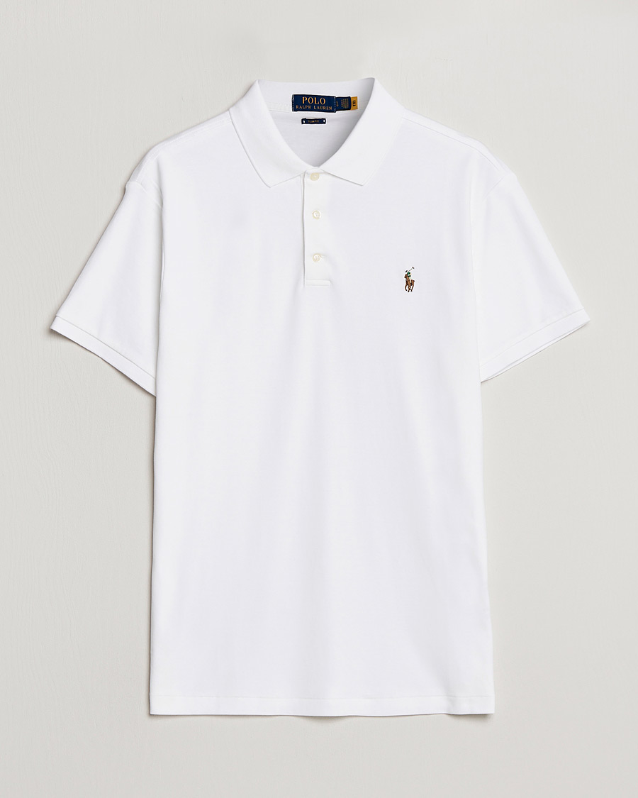 Uomini | Polo | Polo Ralph Lauren | Slim Fit Pima Cotton Polo White