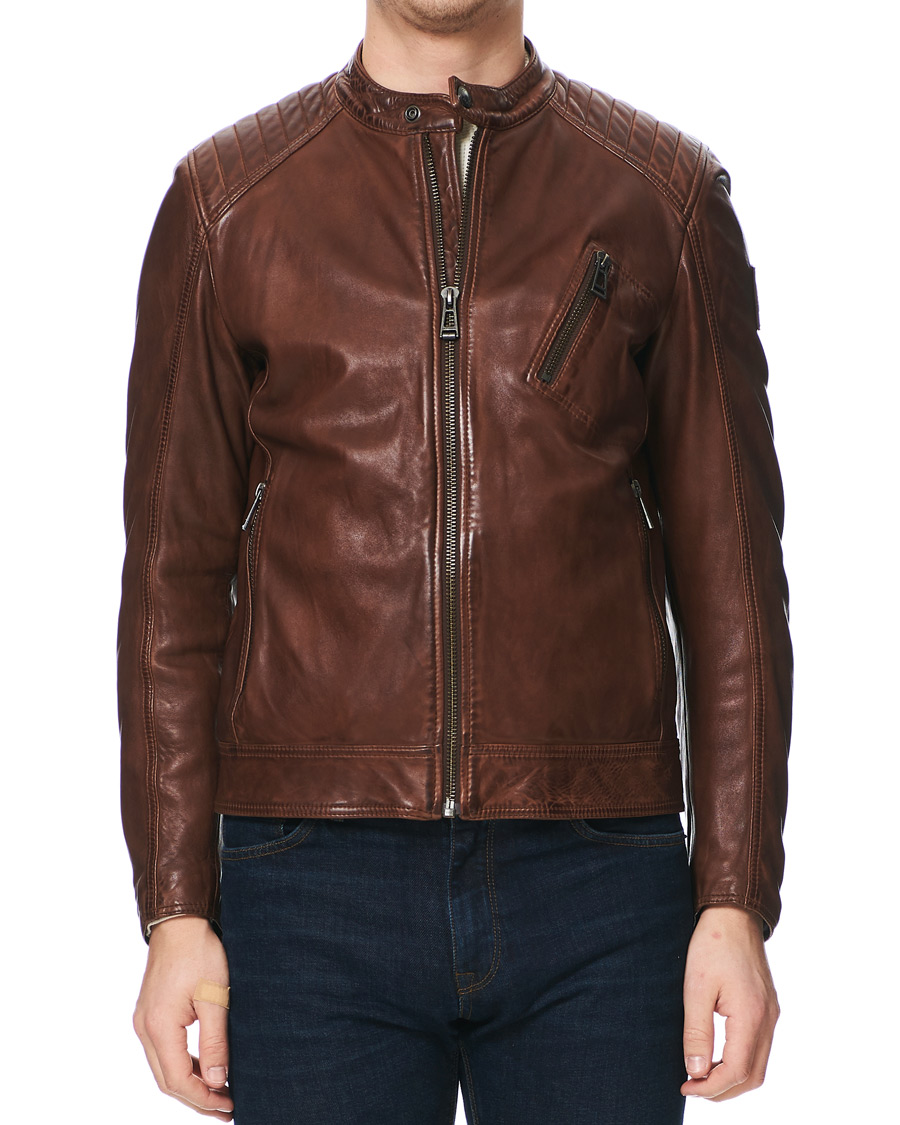 Uomini | Giacche | Belstaff | V Racer 2.0 Leather Jacket Light Brown