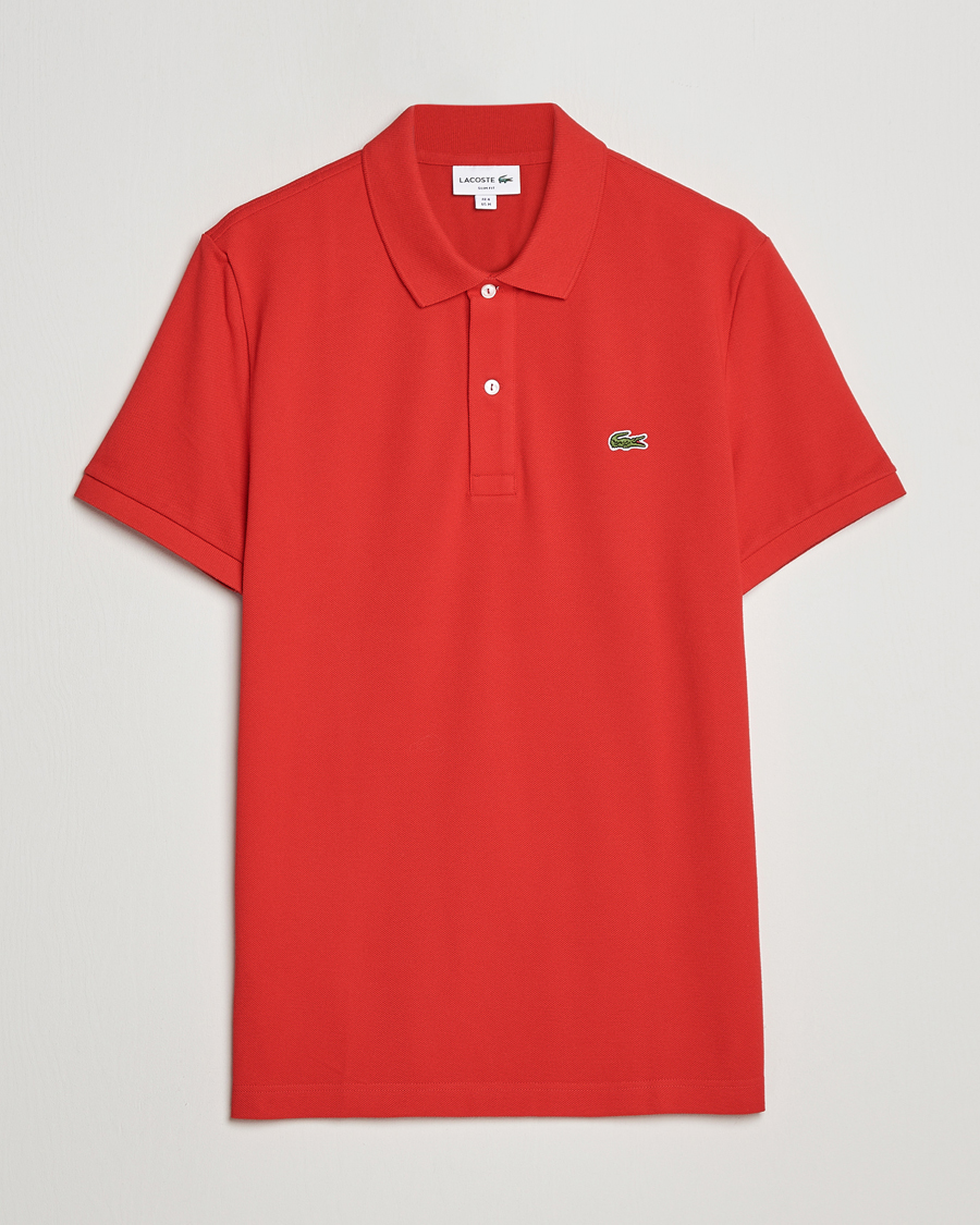 Uomini | Polo | Lacoste | Slim Fit Polo Piké Red