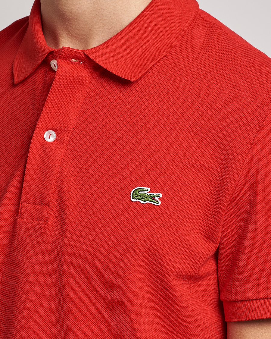 Uomini | Polo | Lacoste | Slim Fit Polo Piké Red