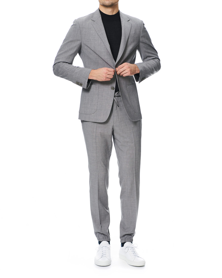Uomini | Abiti | Z Zegna | Techmerino Washable Wool Suit Light Grey