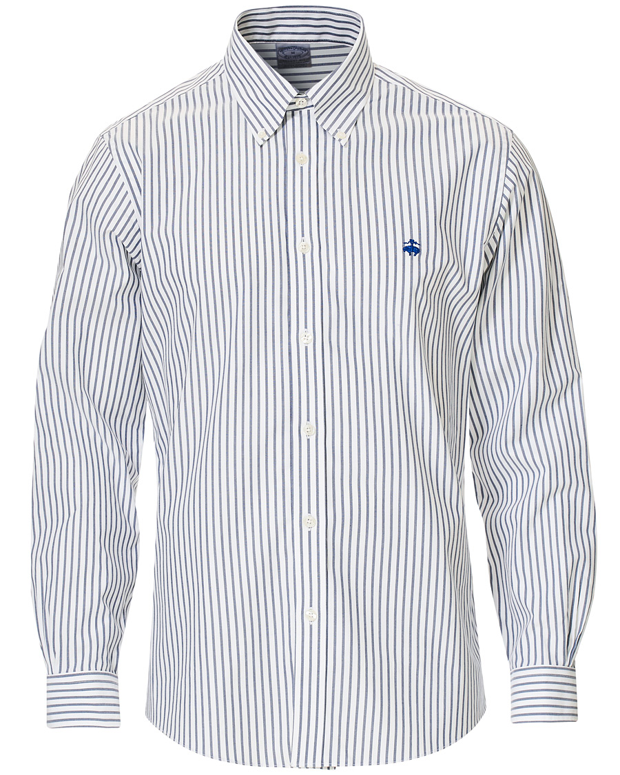 Uomini | Camicie | Brooks Brothers | Regent Fit Non Iron Sport Button Down Shirt Dark Blue