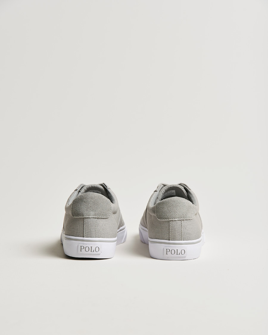 Uomini | Polo Ralph Lauren Sayer Canvas Sneaker Soft Grey | Polo Ralph Lauren | Sayer Canvas Sneaker Soft Grey