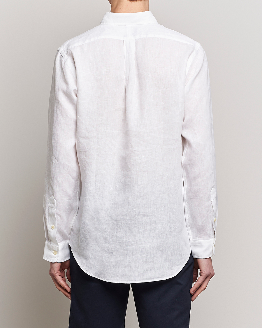 Uomini | Camicie | Polo Ralph Lauren | Custom Fit Linen Button Down White