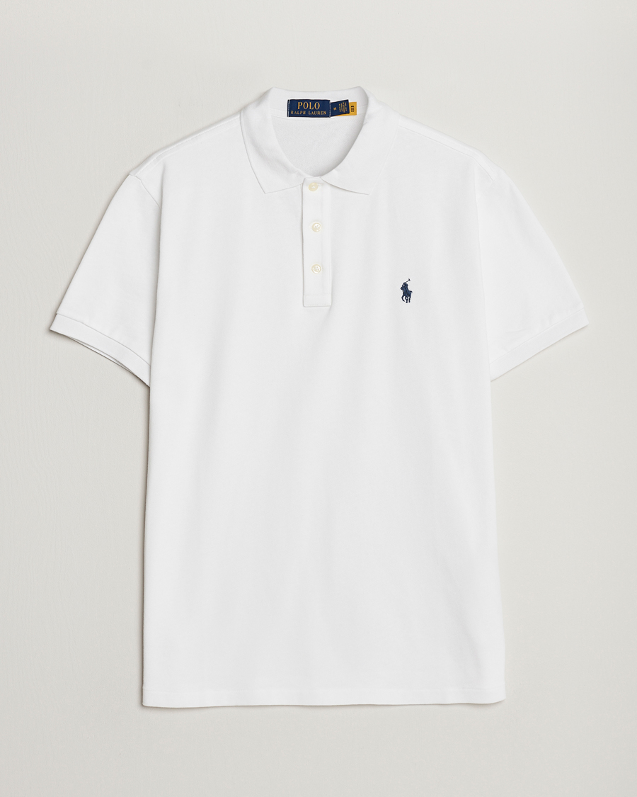 Uomini | Polo | Polo Ralph Lauren | Custom Fit Spa Terry Polo White
