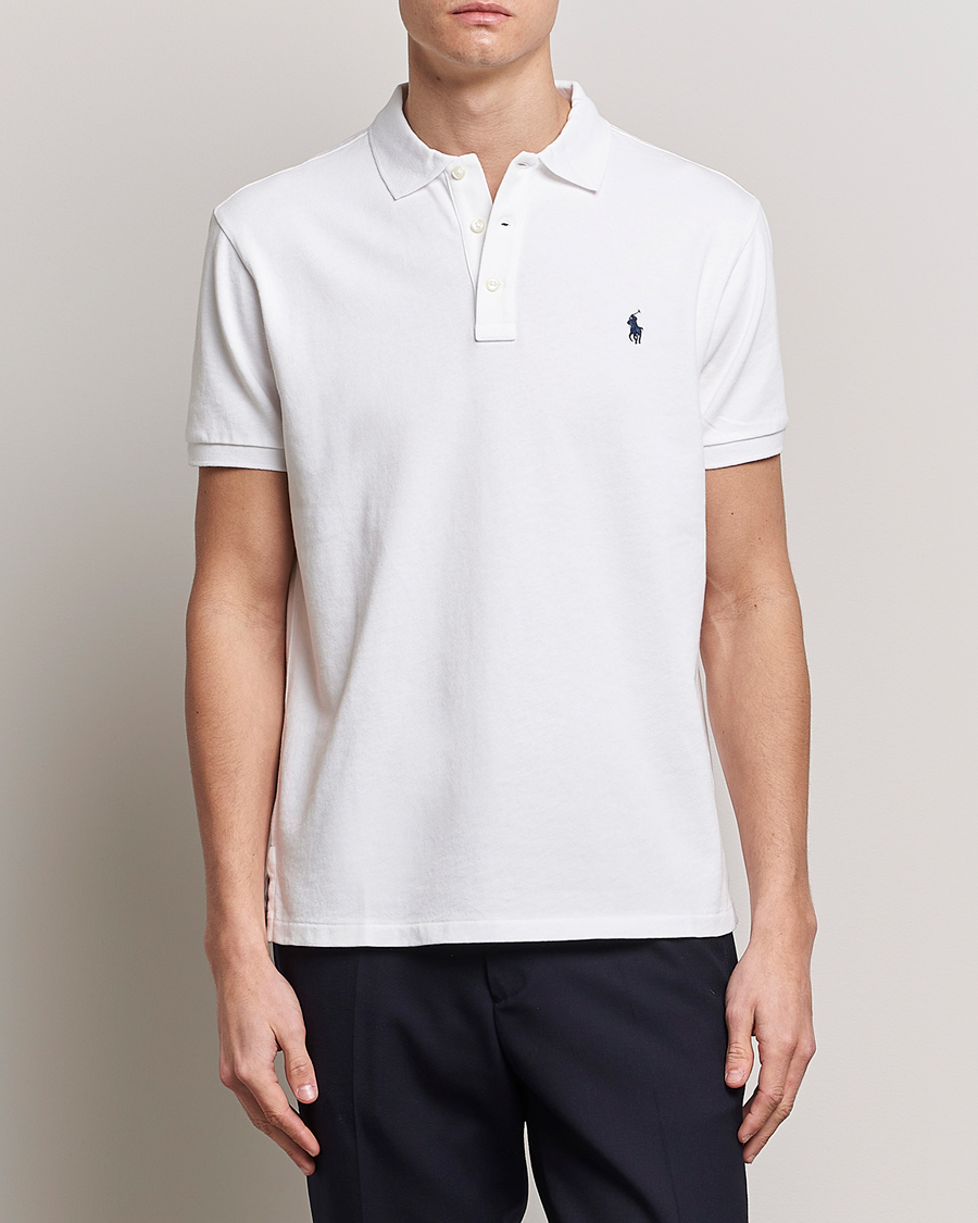 Uomini | Polo | Polo Ralph Lauren | Custom Fit Spa Terry Polo White