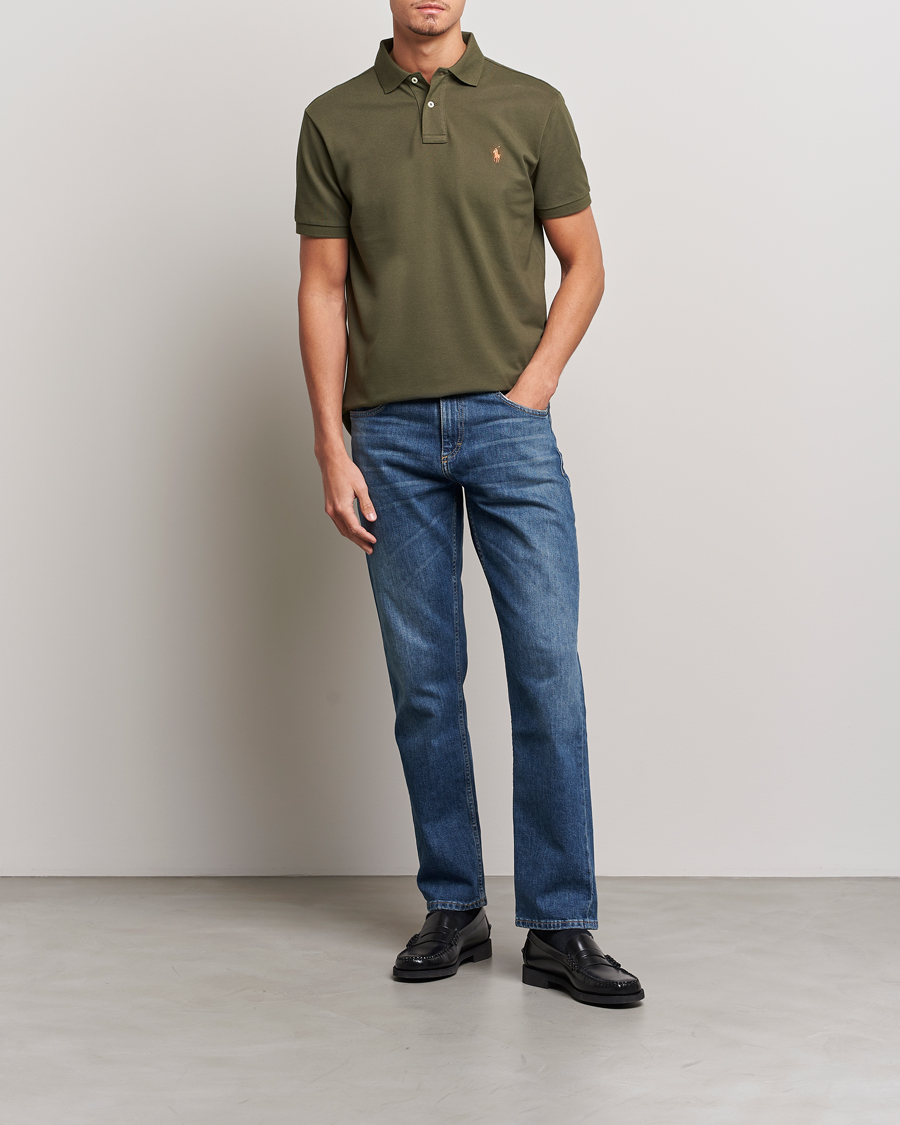 Uomini | Polo | Polo Ralph Lauren | Custom Slim Fit Polo Canopy Olive