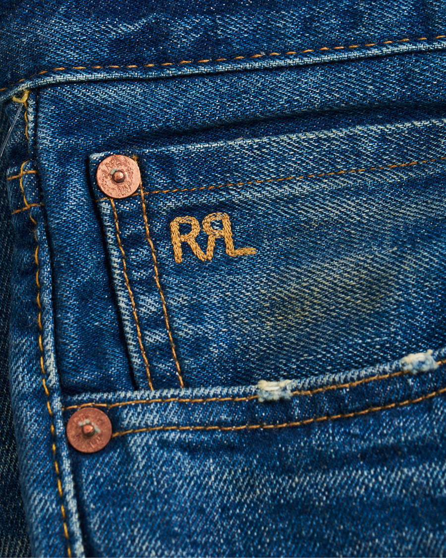 Uomini | Jeans | RRL | Slim Narrow Selvedge Jeans Grandfalls Wash