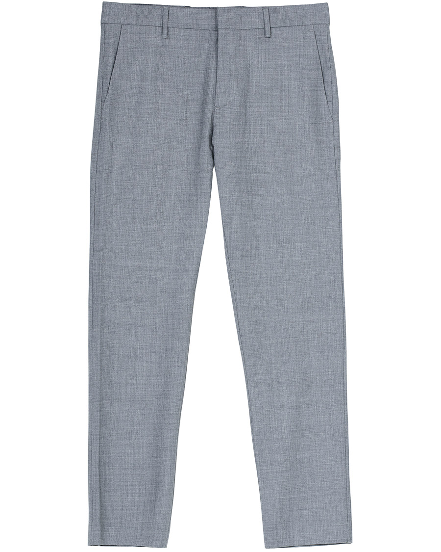Uomini | Pantaloni | NN07 | Theo Wool Trousers Grey Melange