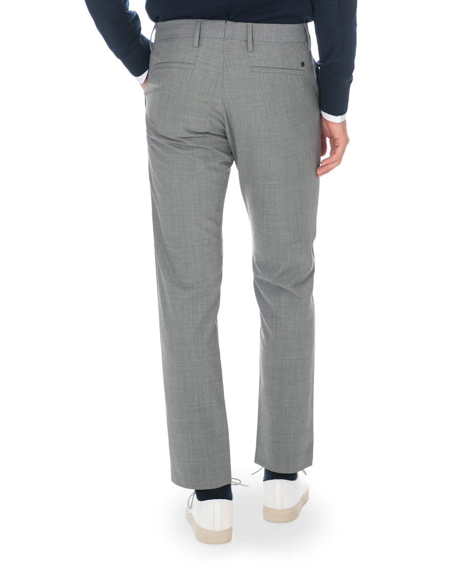 Uomini | Pantaloni | NN07 | Theo Wool Trousers Grey Melange