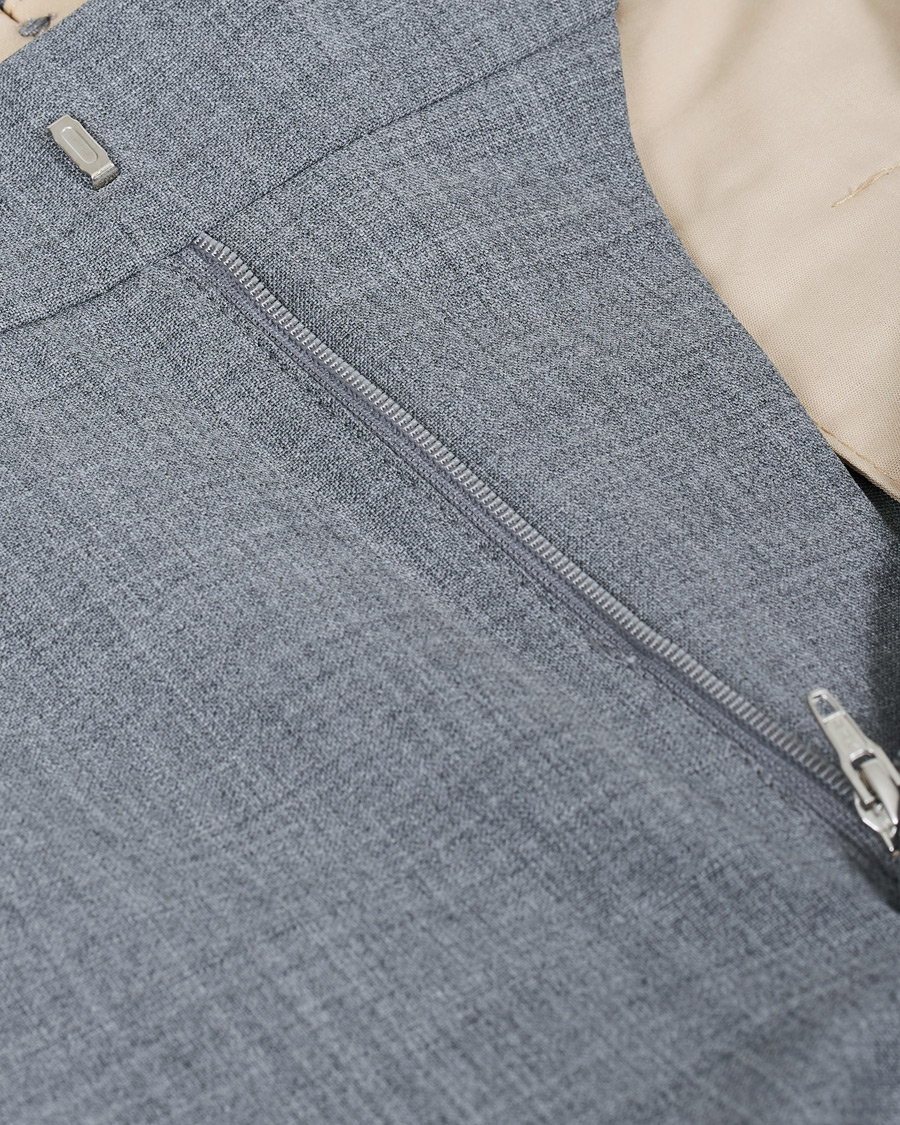 Uomini | Pantaloni | NN07 | Theo Wool Trousers Grey Melange