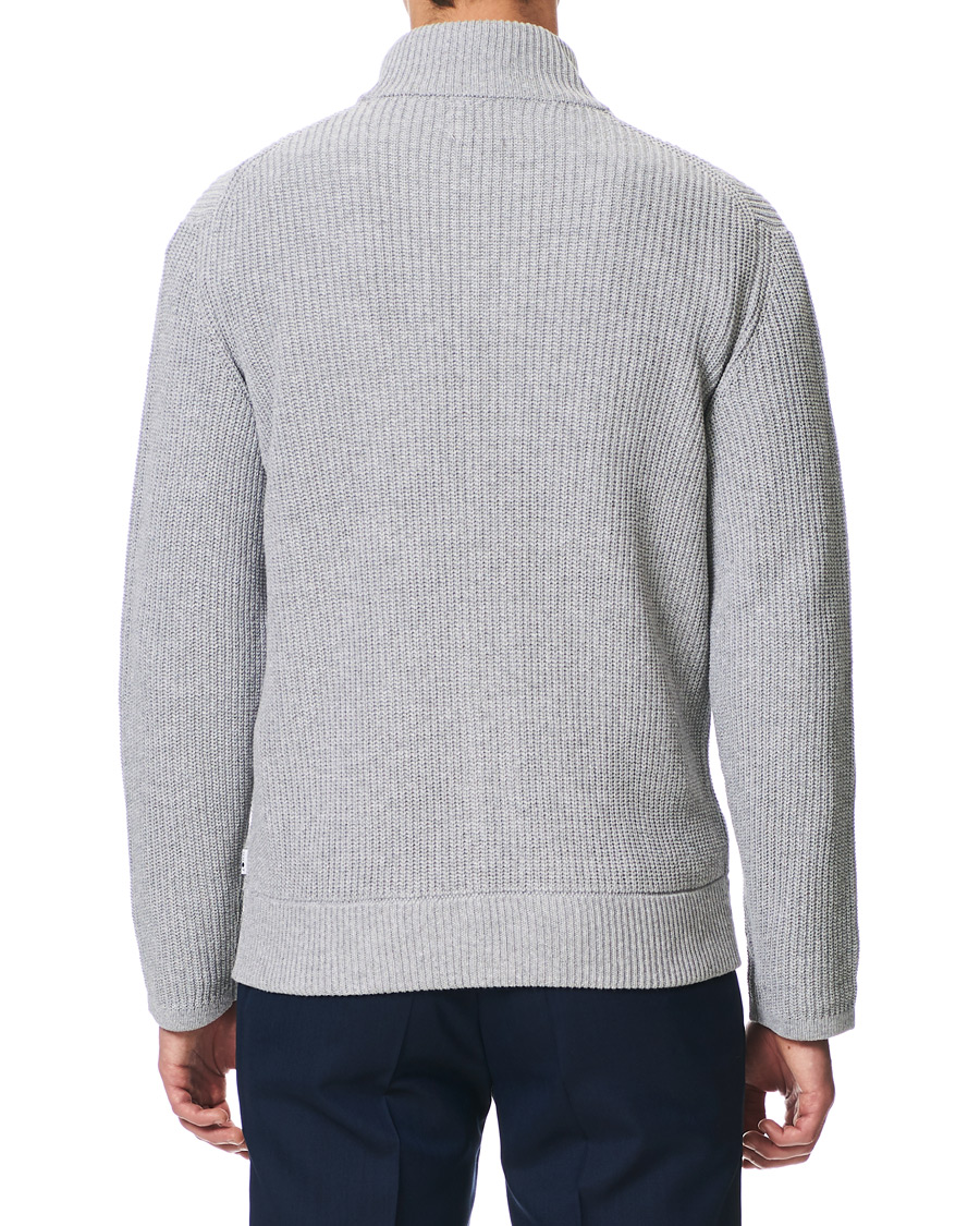 Uomini | Maglieria | NN07 | Piet Full Zip Medium Grey