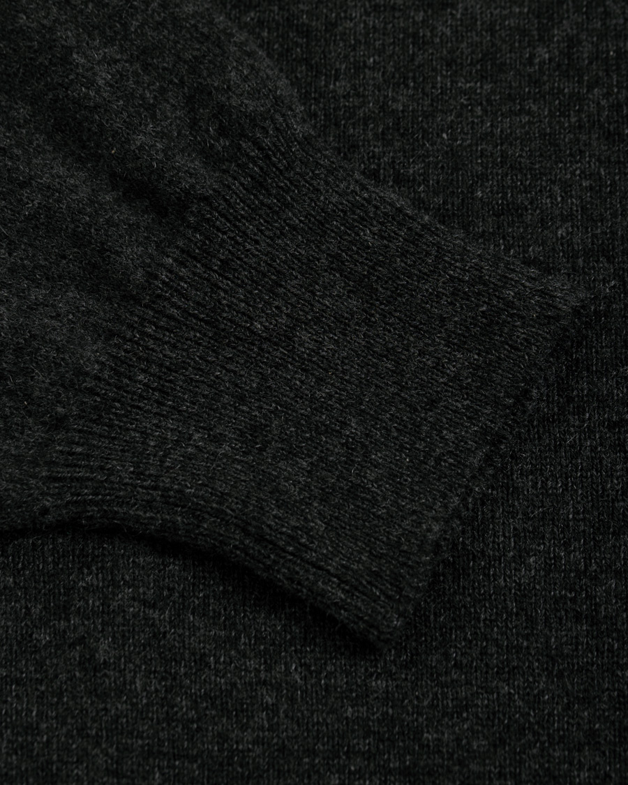 Uomini | Maglieria | Piacenza Cashmere | Cashmere Crew Neck Sweater Charcoal