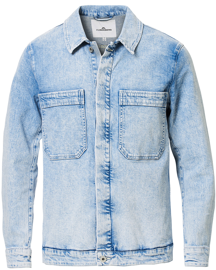 Uomini | Giacche | J.Lindeberg | Cam Epic Denim Jacket Light Wash
