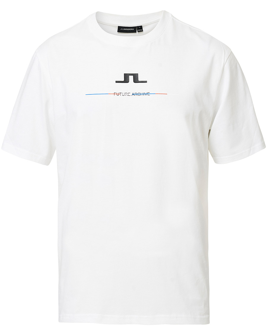 Uomini | T-shirt | J.Lindeberg | Dale Distinct Future Archive Crew Neck Tee White