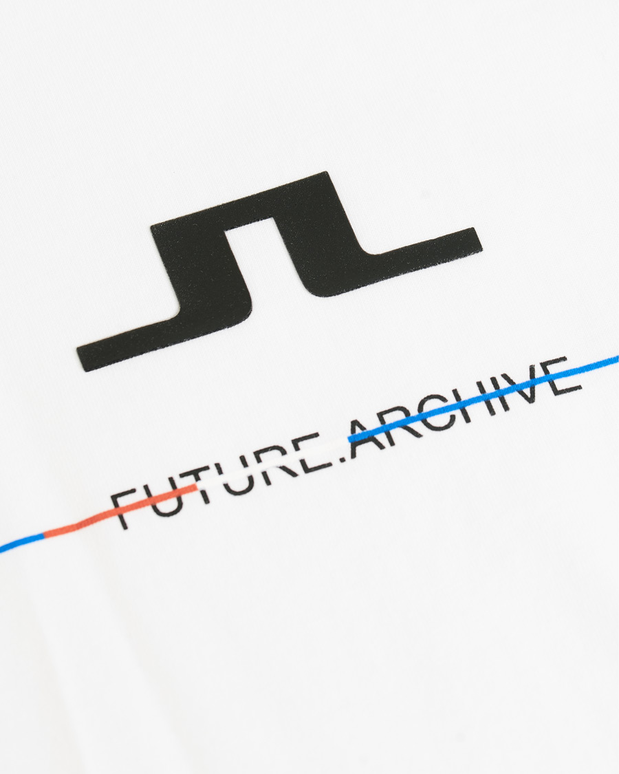 Uomini | T-shirt | J.Lindeberg | Dale Distinct Future Archive Crew Neck Tee White