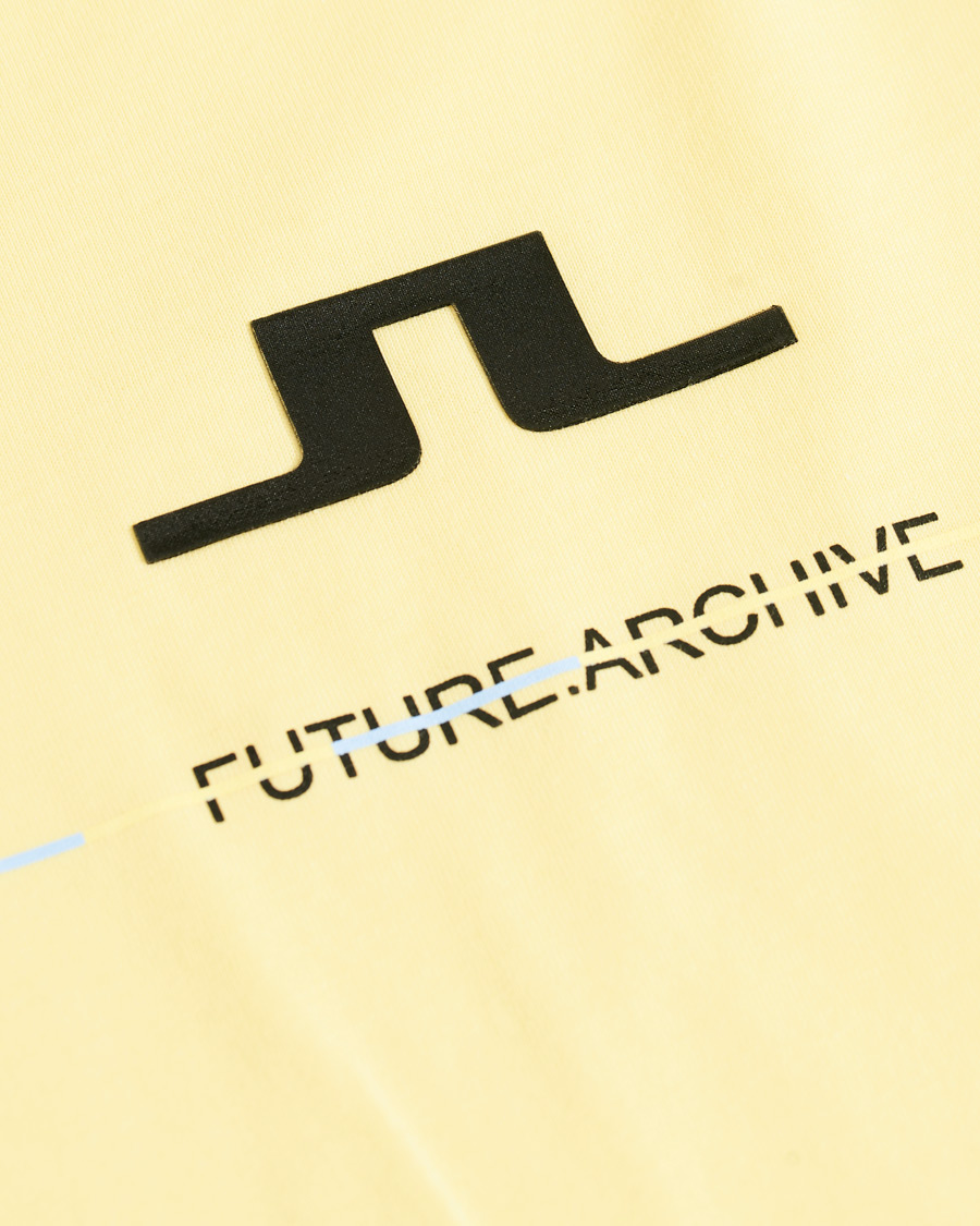 Uomini | T-shirt | J.Lindeberg | Dale Distinct Future Archive Crew Neck Tee Yellow