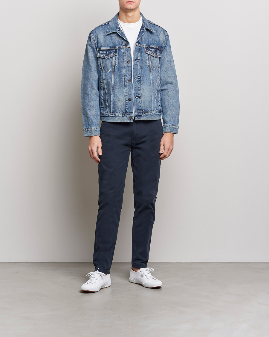 Uomini | Pantaloni | Levi's | Garment Dyed Stretch Chino Baltic Navy