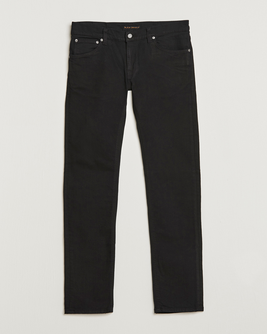 Uomini | Pantaloni | Nudie Jeans | Tight Terry Jeans Ever Black