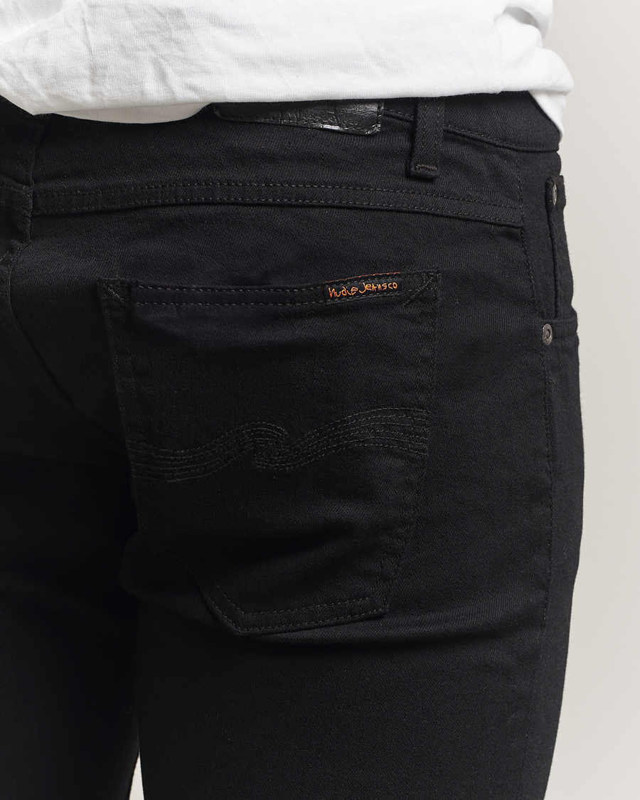 Uomini | Pantaloni | Nudie Jeans | Tight Terry Jeans Ever Black