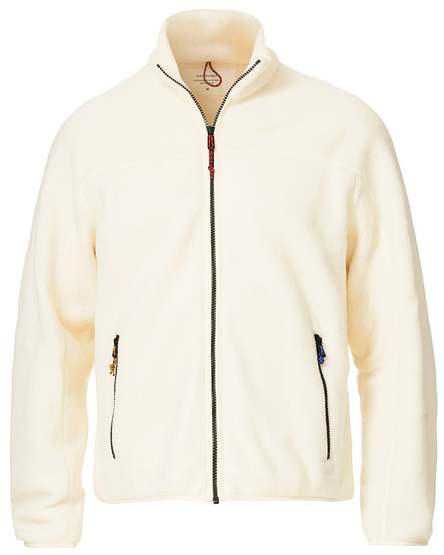 Uomini | Maglieria | Peak Performance | Ben Gorham Fleece Full Zip Off White