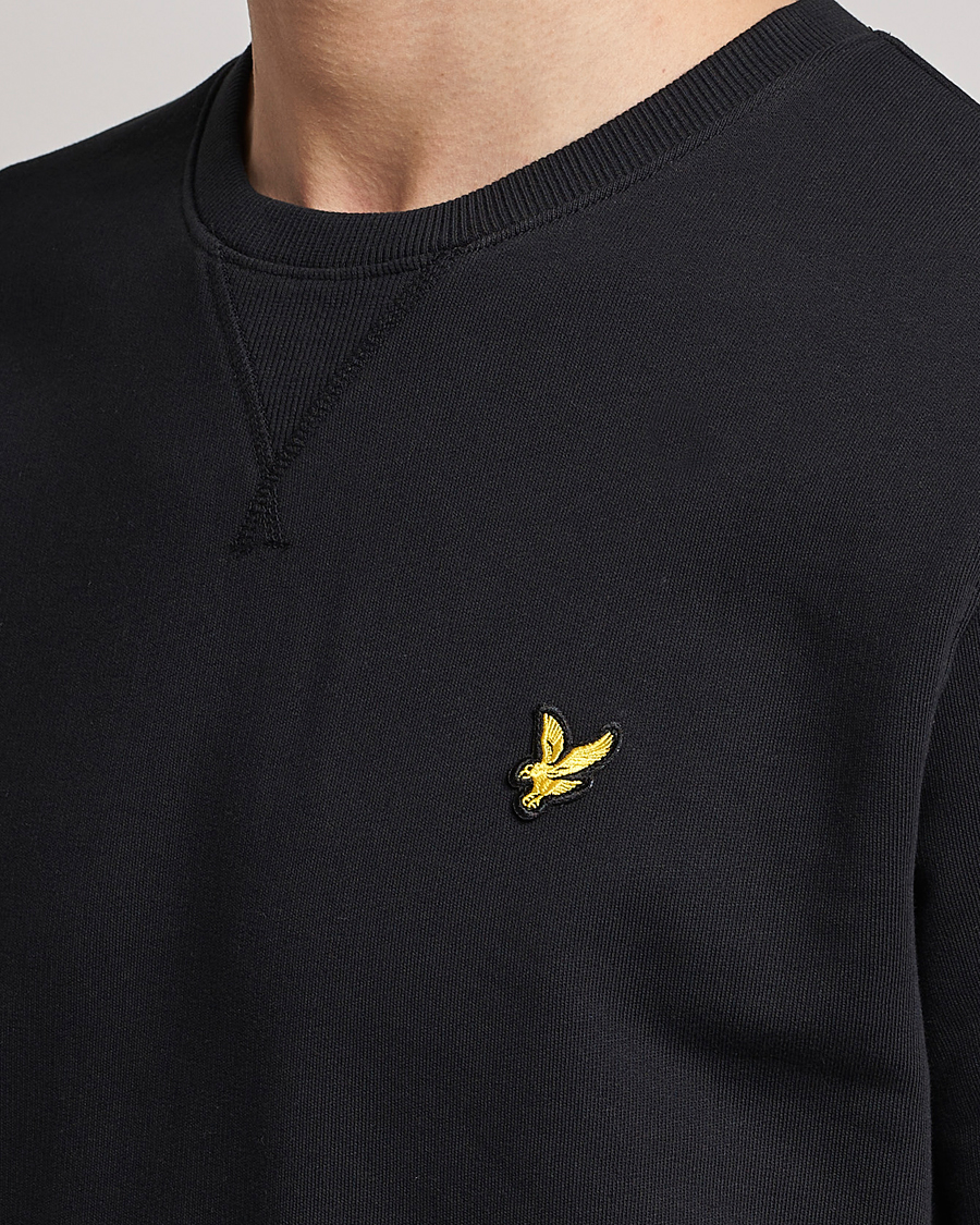 Uomini | Maglieria | Lyle & Scott | Crew Neck Sweatshirt Jet Black