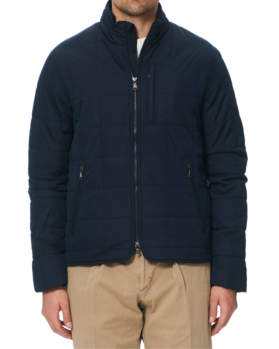 Uomini | Giacche | Morris | Quilted Crew Jacket Navy