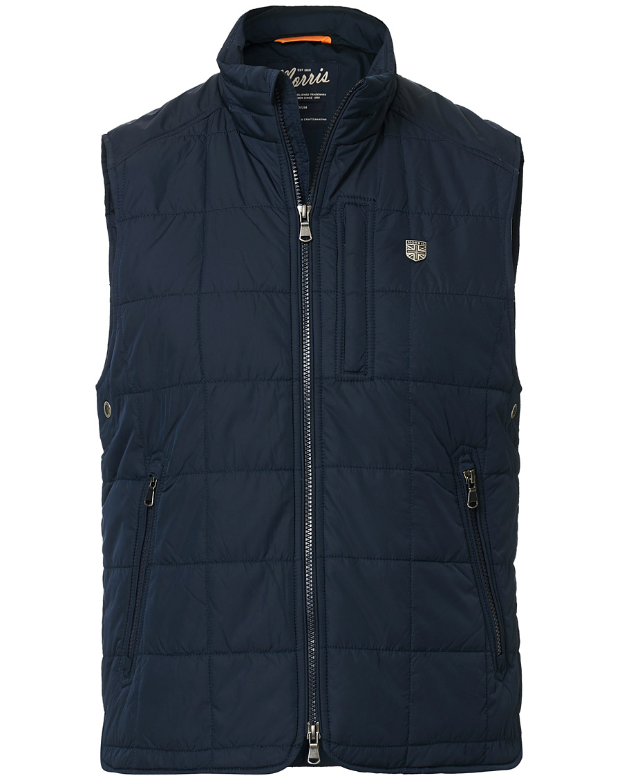 Uomini | Giacche | Morris | Quilted Crew Vest Navy