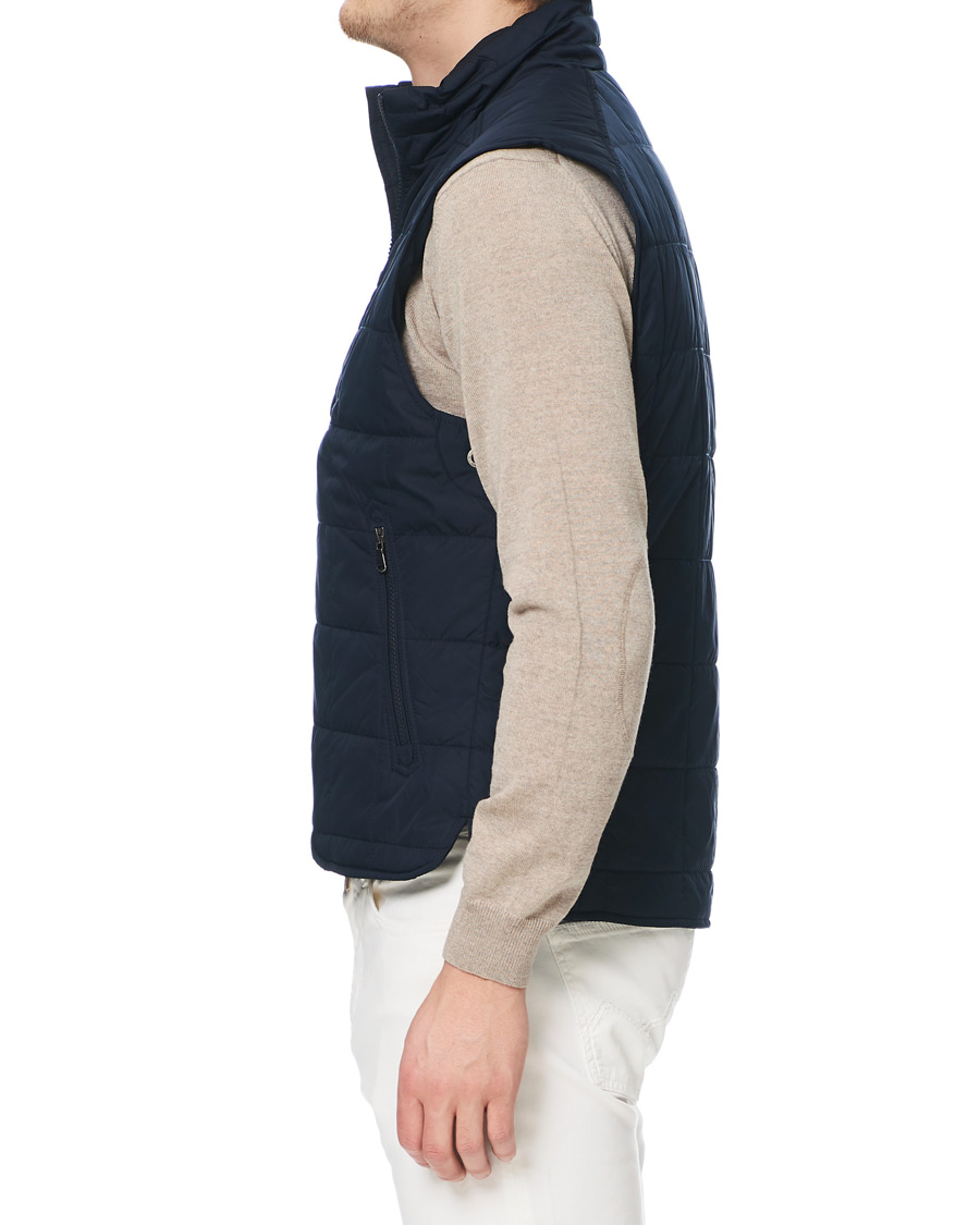 Uomini | Giacche | Morris | Quilted Crew Vest Navy
