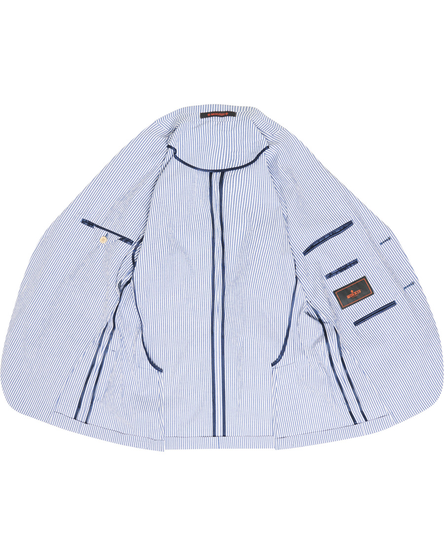 Uomini | Blazers | Morris | Resort Striped Seersucker Balzer Blue/White