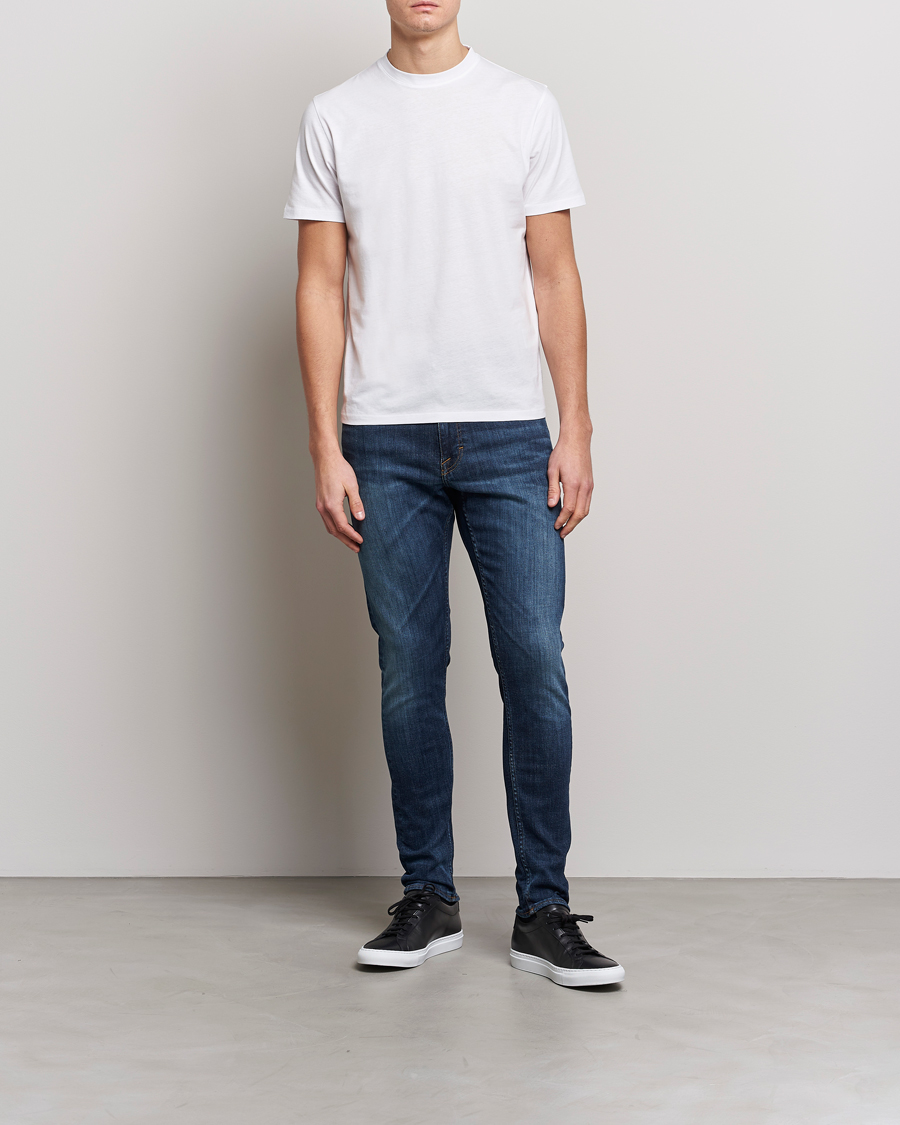 Uomini | Jeans | Tiger of Sweden | Evolve Super Stretch Top Jeans Medium Blue
