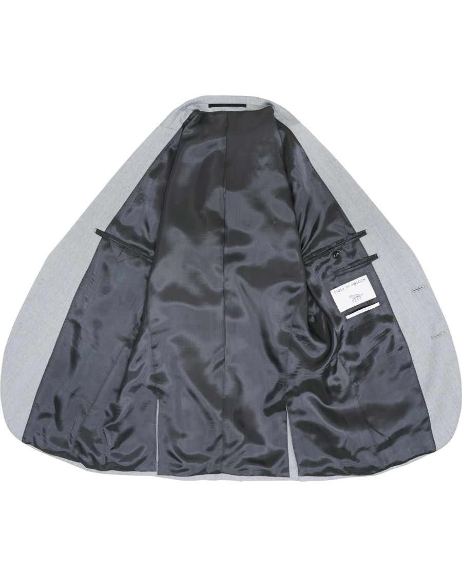 Uomini | Blazers | Tiger of Sweden | James Wool Suit Blazer Grey